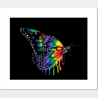 Rainbow Butterfly Posters and Art